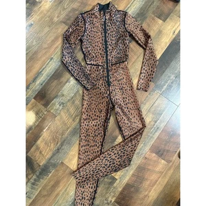 Mono Good American Reversible Estampado Leopardo Manga Larga Buceo Talla 1 Pequeño - Imagen 1 de 4