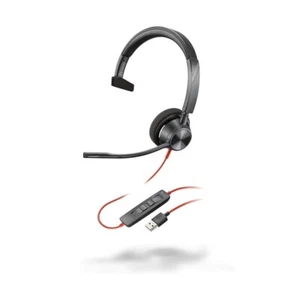 Poly Wired Single Ear (Mono) Headset with Boom Mic - USB-C with USB-A 8X216AA - Picture 1 of 1