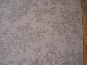 2.55m of Ercol E625 Grey Linen Look Quality Fabric 2 Roll Ends Thick Fire Coated - Picture 1 of 2
