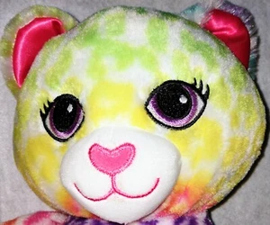 Build A Bear Lisa Frank Inspired Rainbow Leopard Neon Kitty Wild Cat Plush 16” - Picture 1 of 12