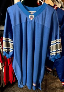 VTG Detroit Lions BLANK Authentic Jersey Reebok 2000s Sz 56 On Field Custom NFL - Picture 1 of 4