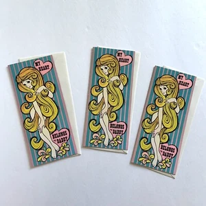 Vintage Naughty Get Well Soon Card Heart Papà Bionda Ragazza Rischiosa anni '70 Fantasy - Foto 1 di 5