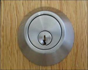 Fortress Riegel Einzylinder Handelsqualität in satinierter Chromoptik - Bild 1 von 2