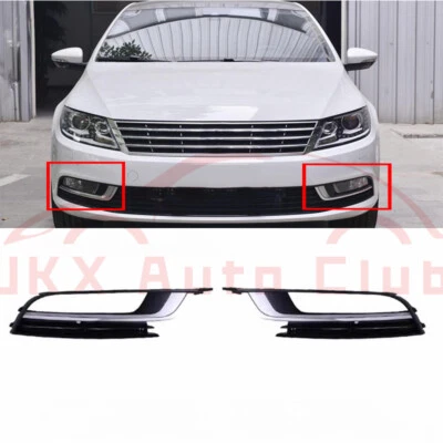 2 peças capas para faróis de neblina grade do para-choque dianteiro e para Volkswagen Passat CC 2013-2016 - Imagem 1 de 4