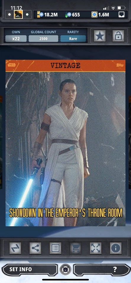 Topps Star Wars Digital Card Trader Vintage 4 Showdown Insert - Image 1 of 1