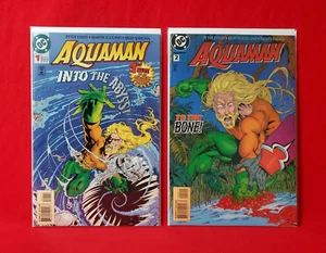 Aquaman 1 August 1994 + 2 September 1994 DC Comics lot Peter David - Picture 1 of 9
