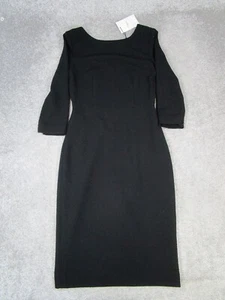 Theory Dress Womens 2 Black Bodycon New - Picture 1 of 11