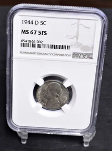 1944-D Jefferson Nickel - NGC MS67 5FS (#45768) - Picture 1 of 12