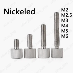 Tornillos de pulgar de acero nido culata plana arrugada M2 M2.5 M3 M4 M5 M6 - Imagen 1 de 6