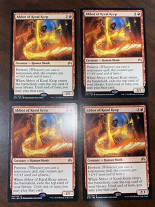 4x Abbot of Keral Keep - ORI Origins - MTG Magic NM Playset - Picture 1 of 1