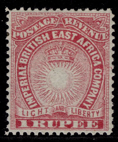 BRITISH EAST AFRICA QV SG14, 1r carmine, M MINT Cover