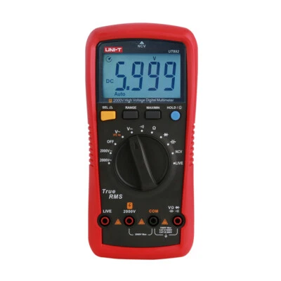 UNI-T UT892 2000V High Voltage Digital Multimeter 6000 Counts True RMS✦KD - Image 1 of 4