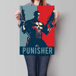 Póster Punisher Plantilla Icónica Estilizada Cómics Arte de Pared A2 A3 - Imagen 1 de 4