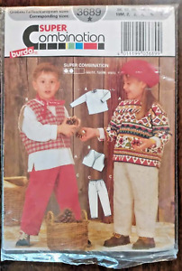 #3689 Burda Deutsch Dutch Children's Sewing Pattern Unisex Super Combination