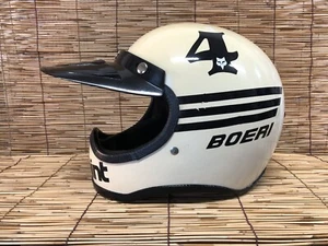 Boeri Crossint Casco Vintage Motocross Raro Taglia 55 1978 - Foto 1 di 14
