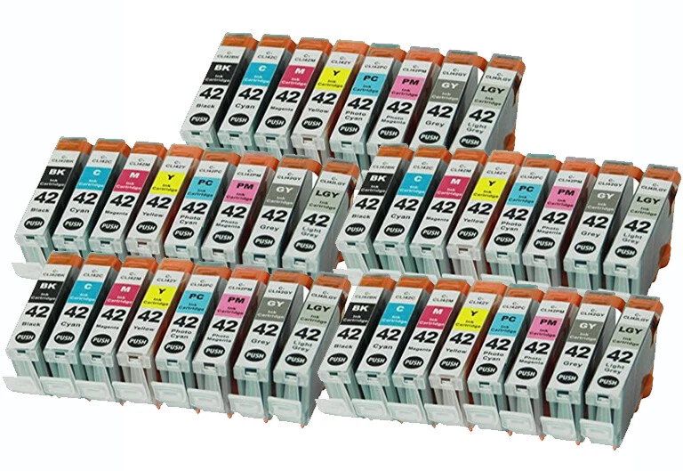 40 Pack Ink Cartridge for CLI-42 CLI42 for use with Canon Pixma Pro-100 Printer - Image 1 of 1