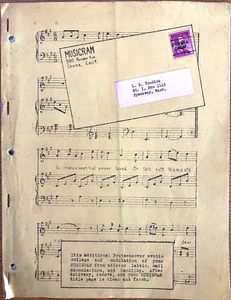 1963 NATIONAL SHEET MUSIC SOCIETY "MUSIGRAM" vintage newsletter TIN PAN ALLEY - Picture 1 of 6