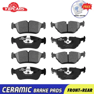 Apto para 2001 2002 2003 2004 2005 BMW 325i 325ci, pastillas de freno delanteras y traseras de cerámica Foto 1 de 4