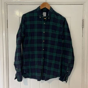 MENS J CREW CHECK GREEN SHIRT SIZE SMALL - Picture 1 of 3