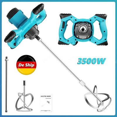 DENOTIP Agitador eléctrico 3500W agitador de mortero mezclador de mortero mezclador de hormigón agitador manual