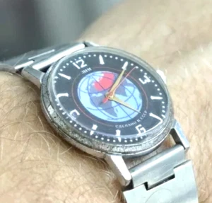 Orologio VINTAGE POBEDA-sputnik globo movimento orologio sovietico anni 60 - Foto 1 di 8