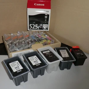 5 leere Drucker Patronen 2x PG 575 original Canon 1 volle PG3K 525 OVP weitere - Afbeelding 1 van 9