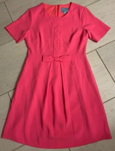 CeCe Pink  Dress With Bow And Short Sleeves Size 4 EUC - Picture 1 of 5
