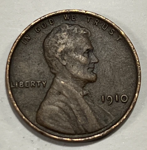 VF+ 1910 Lincoln Wheat Cent Philadelphia Mint Penny 1c Exact Coin Pictured A2 Cover