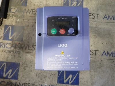 Hitachi L100 AC Drive L100-004MFU2 1.2 HP 0.4KW 2.6 amp 200-240v - Image 1 of 4