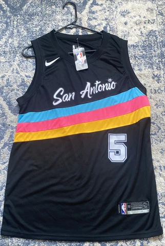 Dejounte Murray #5 San Antonio Spurs 2020-21 City Edition Swingman Jersey Large Cover