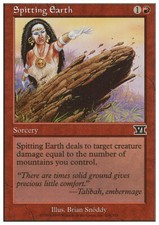 Magic the Gathering MTG Spitting Earth (208) Sixth Edition   LP