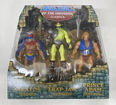 Figura de acción Mattel Super7 MOTU Classics Powercon Stratos Trap Jaw Prince Adam Foto 1 de 4