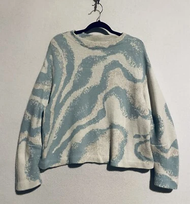 Suéter Anthropologie Sleeping on Snow para mujer pequeño remolino de mármol metálico Foto 1 de 4