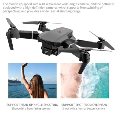 E99MAX Brushless Optical Flow HD Dual Camera Drone, Four Axis RC Quadcopter NEW - Image 1 of 4