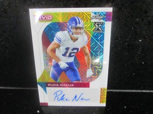2023 Leaf Vivid - WHITE MOJO AUTOGRAPH ROOKIE PUKA NACUA / RAMS! 4/6! WOW!