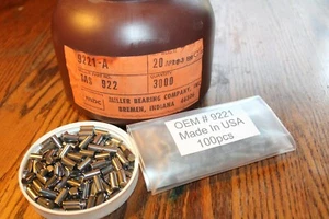 Bag Of 100 Crankcase Roller Bearings Harley Davidson Part #9221A 1930-1986 USA - Picture 1 of 5