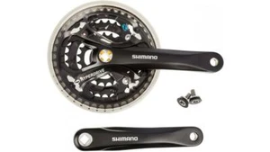 Shimano Tourney FC-M361 Acera Crankset 7/8 Spd Black 170 mm 48/38/28 CS6 - Picture 1 of 1