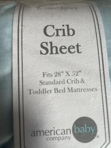 American Baby Company Crib Sheet Cotton Jersey 28”X 52” NIP - Picture 1 of 3