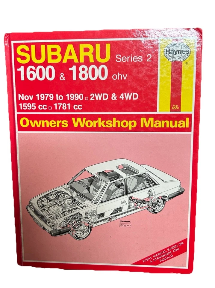 Haynes Subaru 1600 1800 - Immagine 1 di 3