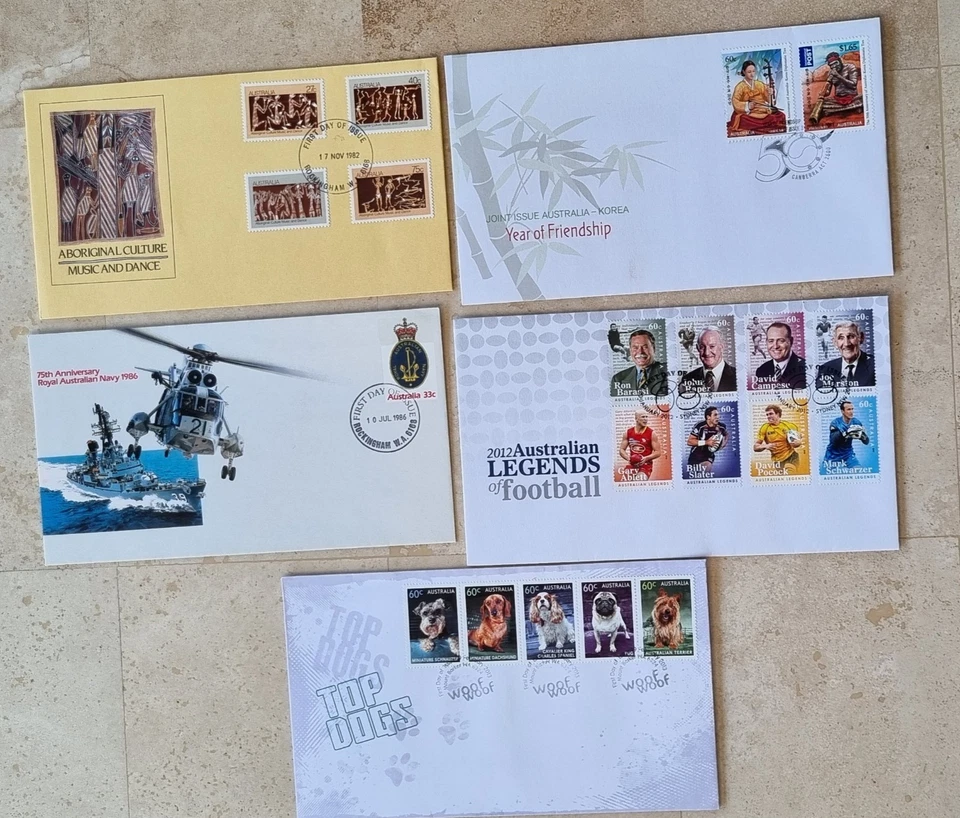 5 x Random Lot Decimal First Day Covers - VGC - lot 4A - Image 1 of 1
