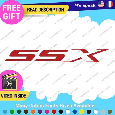 Fits Camaro SSX Decals Stickers Vinyl Chevrolet Z28 RS Chevy Corvette LSX SS - Image 1 of 4