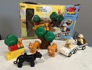 LEGO DUPLO: Town Zoo Lion Safari (2681) 100% Completo León Pantera Negra - Imagen 1 de 17