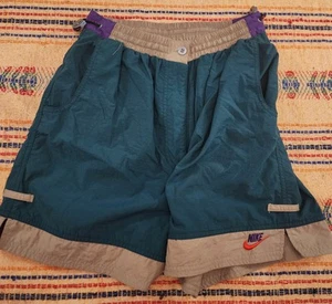 Pantalones Cortos Vintage Nike ACG Cintura Elástica Bloque de Color Medianos Años 90 - Imagen 1 de 12
