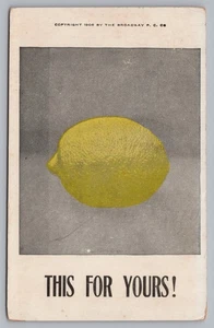 Postcard This for Yours Lemon Request for Trade Pen Pal Unposted - Picture 1 of 2