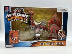 Figura de acción Power Rangers Dino Thunder RAPTOR Rider Red Ranger NUEVA rara - Imagen 1 de 4