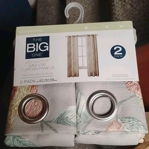 2er Pack Kohl's The Big One Dekorative Fenstervorhang Panel Set 40"x 84" - Bild 1 von 2