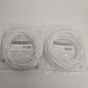 2-pack 35 Feet BlueRigger Cat5e Utp Patch Cable - Picture 1 of 2
