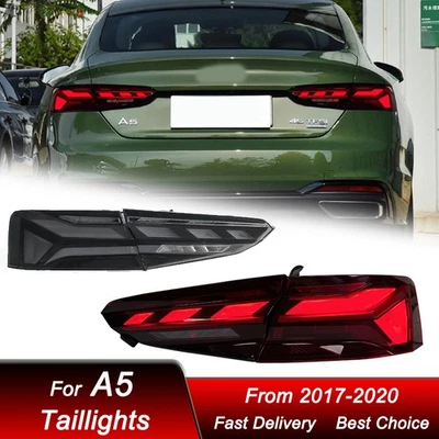 1Pair LED Tail Lights DRL W/Dynamic Turn Signal Upgrade for Audi A5 S5 2017-2020 - Image 1 of 4