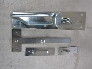 GATE LATCH HANDLE Galvanised BZP Suffolk External Door Thumb Lock Catch Lot1425 - Picture 1 of 2
