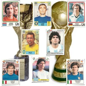 Panini Editions - World Cup Story -MARADONA-PELE'-ROSSI-RIVA-CRUIJFF-BECKENBAUER - Bild 1 von 1